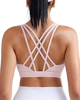 RUNNING GIRL Sports Bras Women High Support Adjustable Straps Sewn in Pads