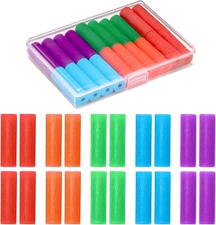 ACSKD 20 Pack Aligner Chew for Invisalign,Soft Silicone Aligner Trays Seaters, Orthodontic Chompers Aligners Accessories (Mix Colors)