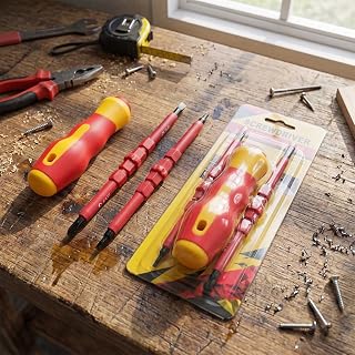 3-in-1 Professional Screwdriver Set with Multi-modle Magnetic Bits, Portable Cushion Grip Screwdrivers Set for Equipment Repair & Disassembly, Blister Box