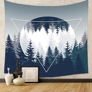 Tapestry Geometric Tapestry Nature Inspired Modern Bedroom Living Room Decor Minimalist Forest Art Wall Art