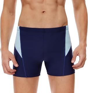 AMZSPORT Swimming Trunks Men's Short Swimming Trunks Tight Water Sports Swimming Shorts
