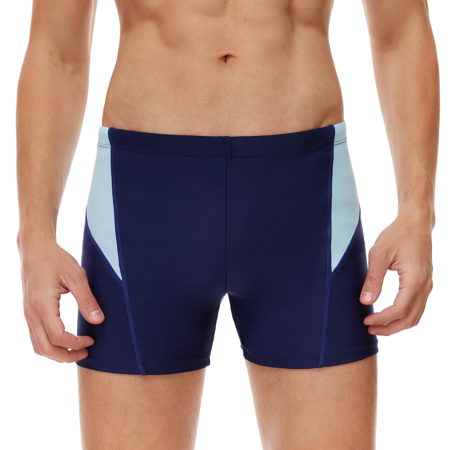 AMZSPORT Swimming Trunks Men's Short Swimming Trunks Tight Water Sports Swimming