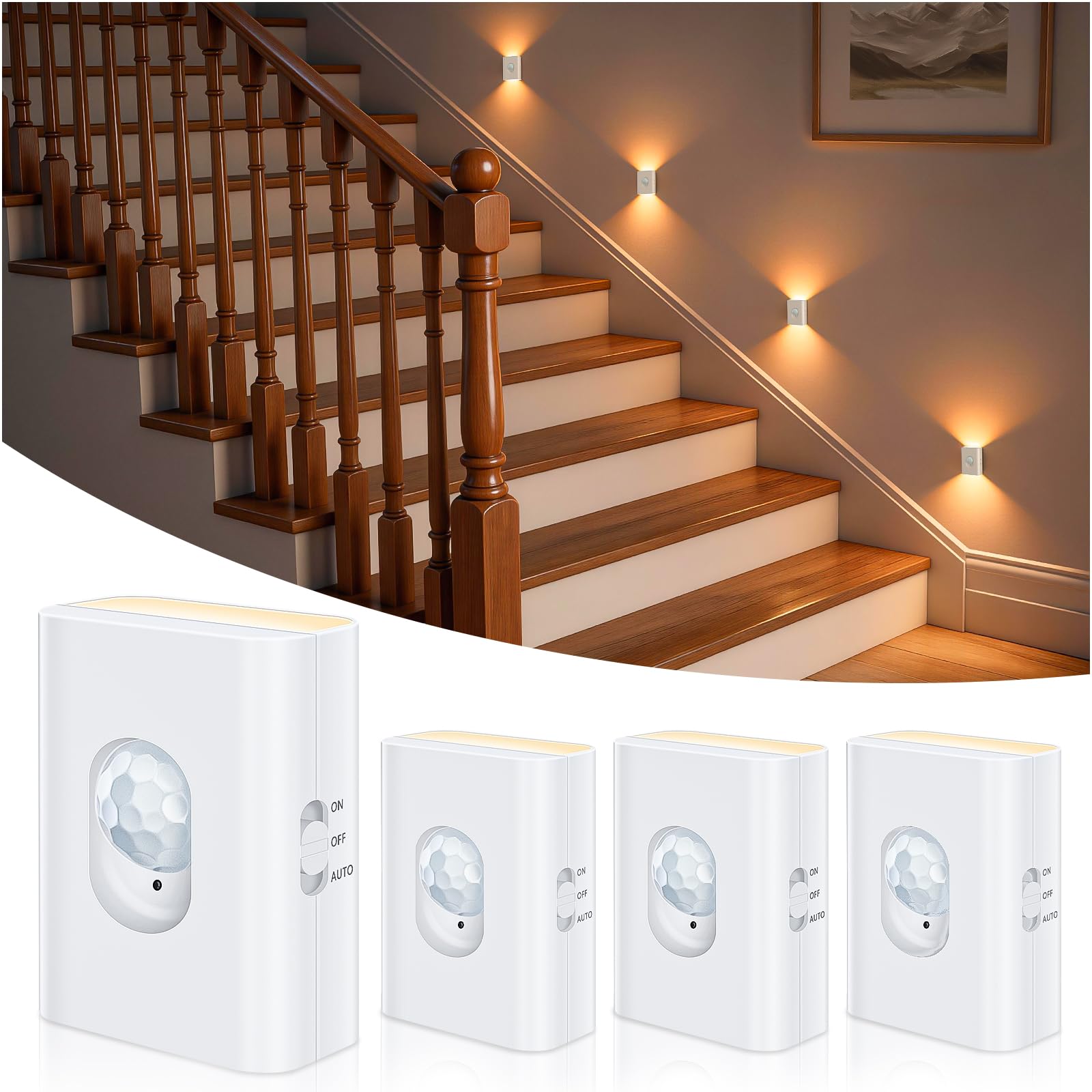 WILLED Motion Sensor Light Indoor, Rechargeable Motion Sensor Night Light, Mini 