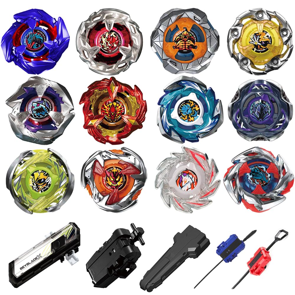 Cxdhzlx X Battling Spinning Tops, 12 Battle Gyro Top Set, Burst Battling Stadium