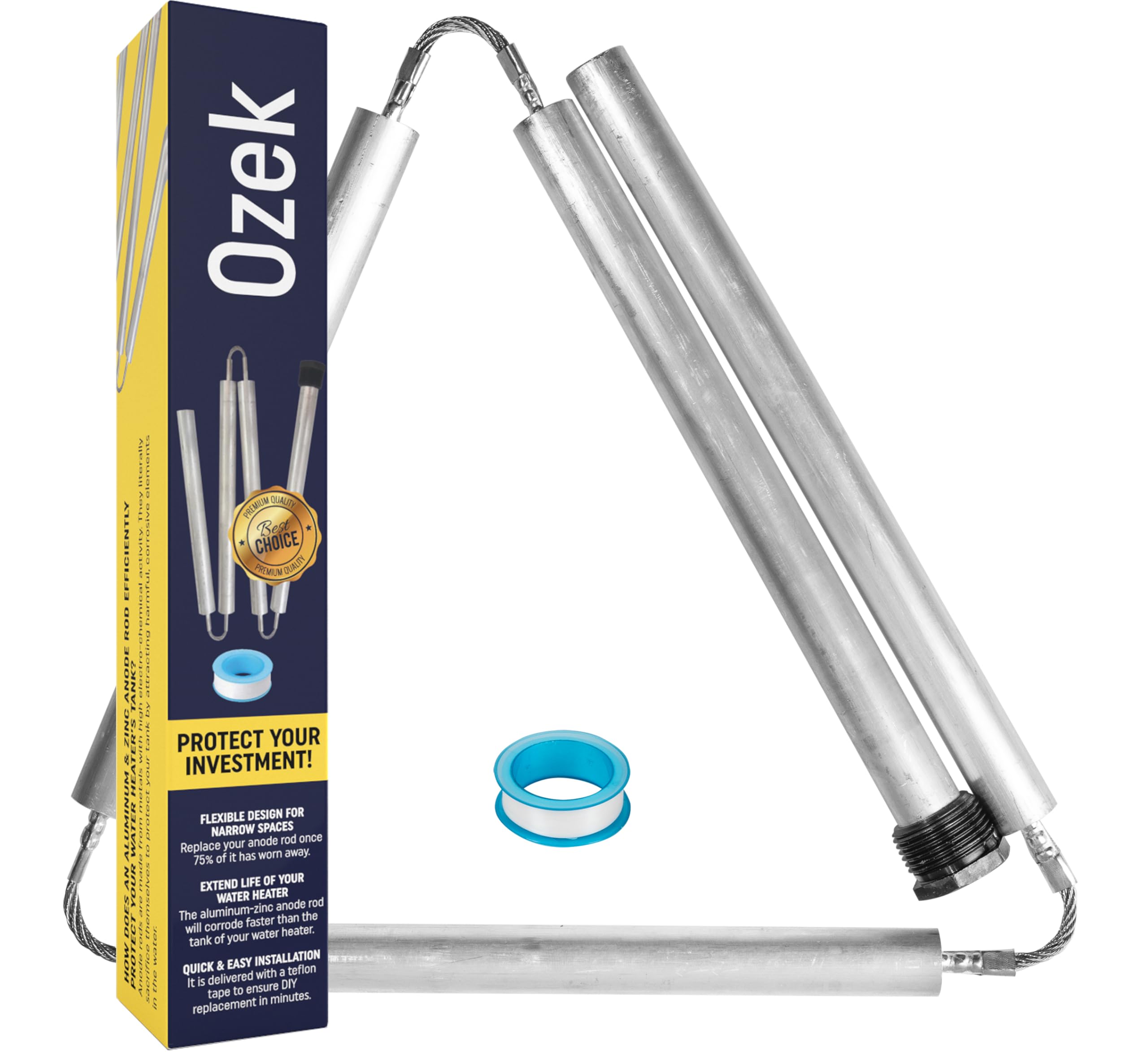 Water Heater Anode Rod - Aluminum Anode Rod for Hot Water Heater | Water Heater 