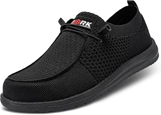 LARNMERN Steel Toe Loafers Women Slip On Work Safety Shoes Walking Sneakers | Lightweight, Comfortable, Wide, Tennis, Casual, Dress, Hands Free, Breathable, Lounging, Construction, Flat, Warehouse