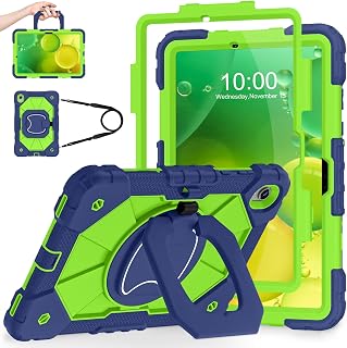 WESOROL Case for Samsung Galaxy Tab S11 5G 11 Inch 2025 SM-X730/X736B, Shockproof Cover for Tablet S11 with Screen Protector Rotate Stand Pen Holder,Navy Green