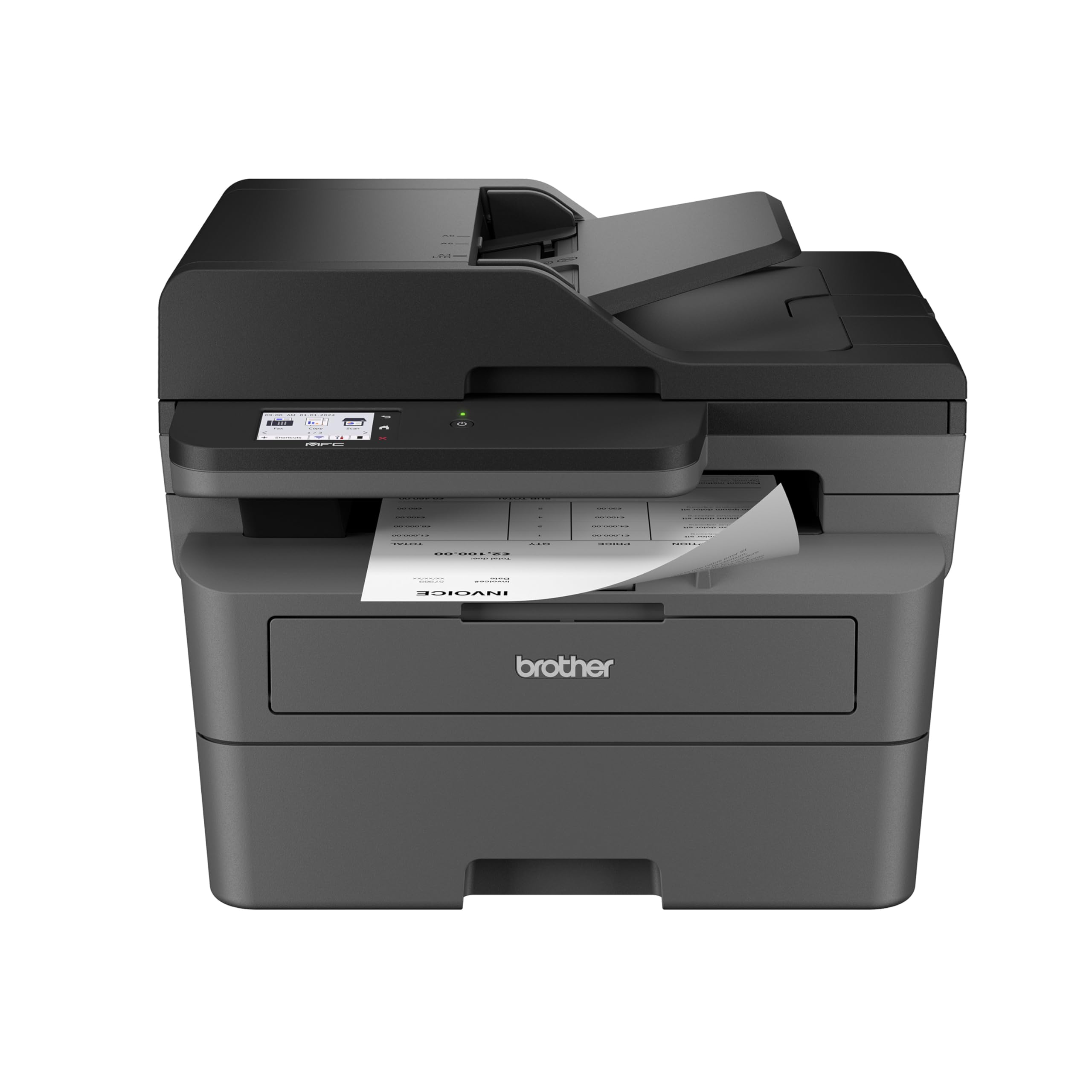 Brother MFC-L2820DW Wireless Compact Monochrome All-in-One Laser Printer with Co