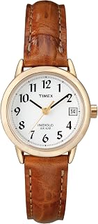 Timex Women's Easy Reader Date Leather Strap 25mm Watch