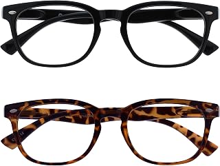 OPULIZE Black and Brown Tortoise Value Readers 2 Pack Gregory Peck Style Men Women Rr14-12T +2.50-58 g