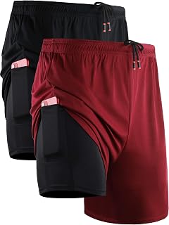 Neleus Men's Lightweight Workout Athletic Shorts with Pockets