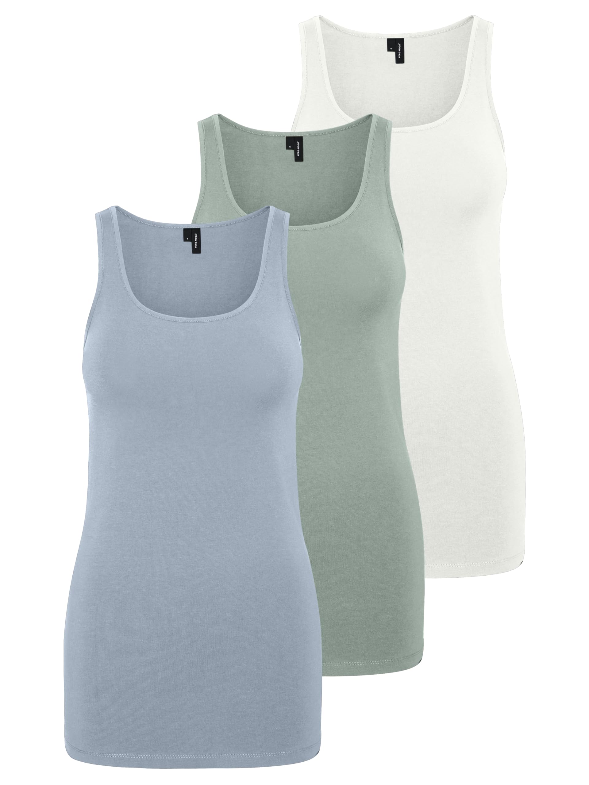 Vero Moda Vmmaxi My Soft Women's Long Tank Top, Pack of 2