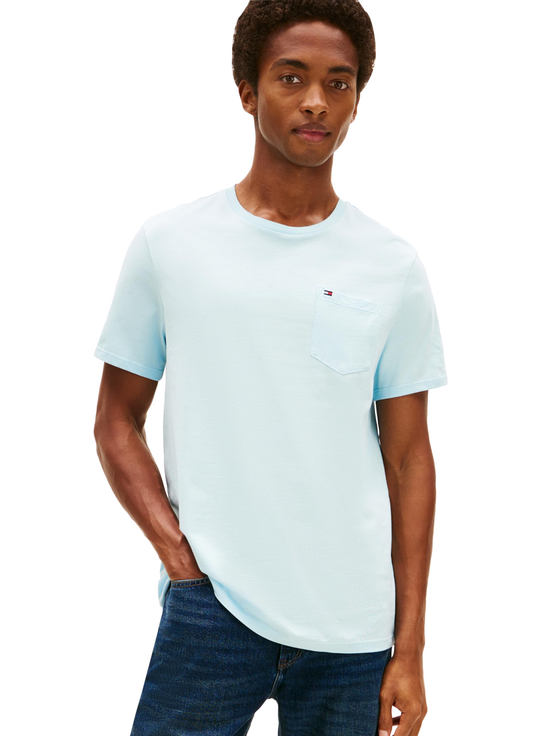 Tommy Hilfiger Men's Essential Short Sleeve Cotton Crewneck Pocket T-Shirt