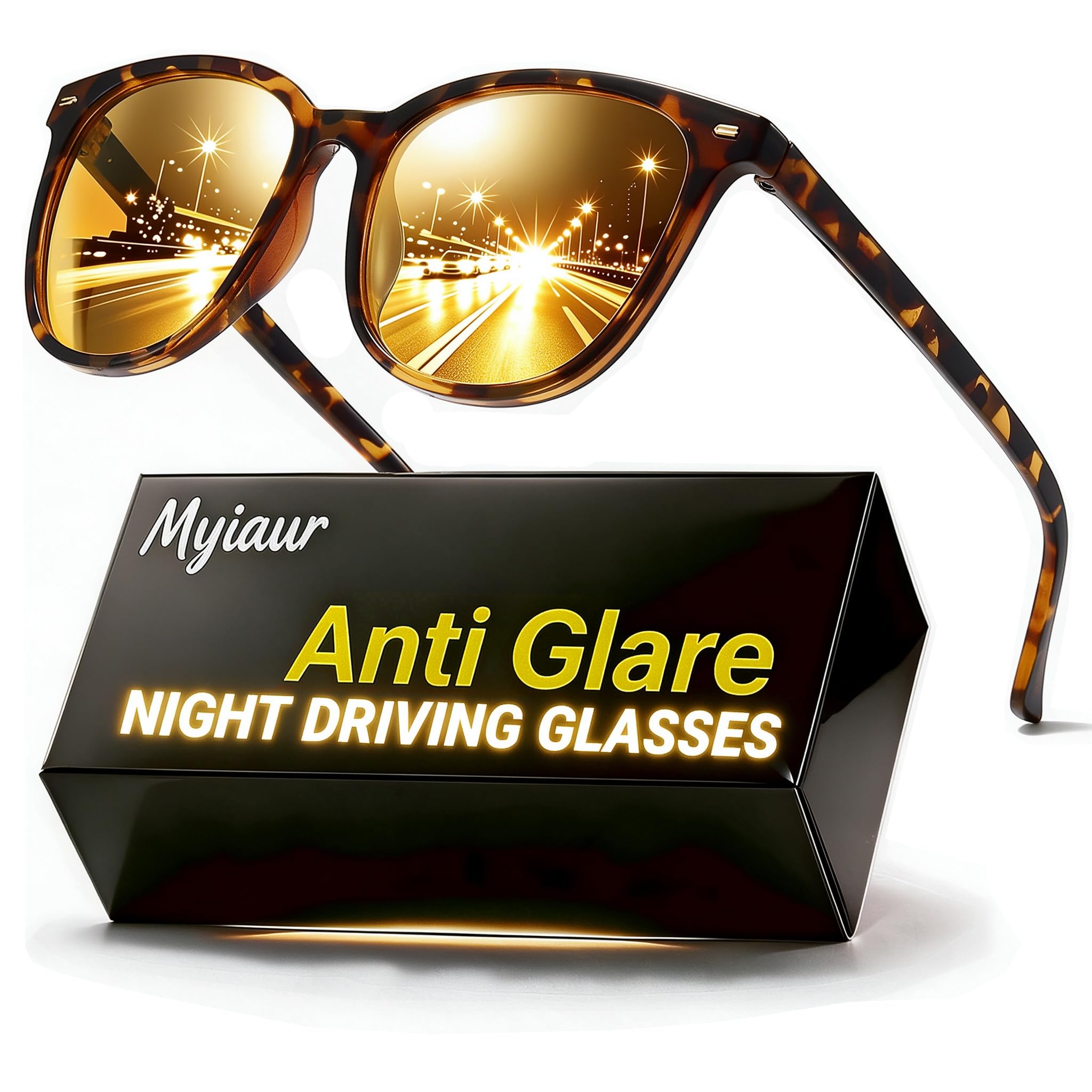 Myiaur Night Driving Glasses for Women Anti Glare Polarised UV400
