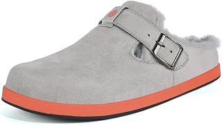 Slippers for Women Men Lined Clogs Winter Warm Mules Fur Garden Shoes