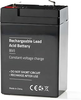 Replacement 6V 6 Volt 4 AMP 4AH Rechargeable Lead Acid Battery PS640 F1 Y4-6, NP4-6 for Torch, Radio Controlled Boat, Car, Toys, Alarm, Scooters, Quad Bikes, Motorbikes 4.75mm (4.8mm)x 0.8mm Terminals