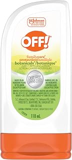 OFF! Botanicals DEET-Free Mosquito Repellent Lotion, Plant-Based, 118mL | Plant-Based Formula, Repels Mosquitoes Up To 2Hrs & Black Flies 5Hrs, Non-Sticky, No Dyes, Family-Friendly, Camping & Hiking