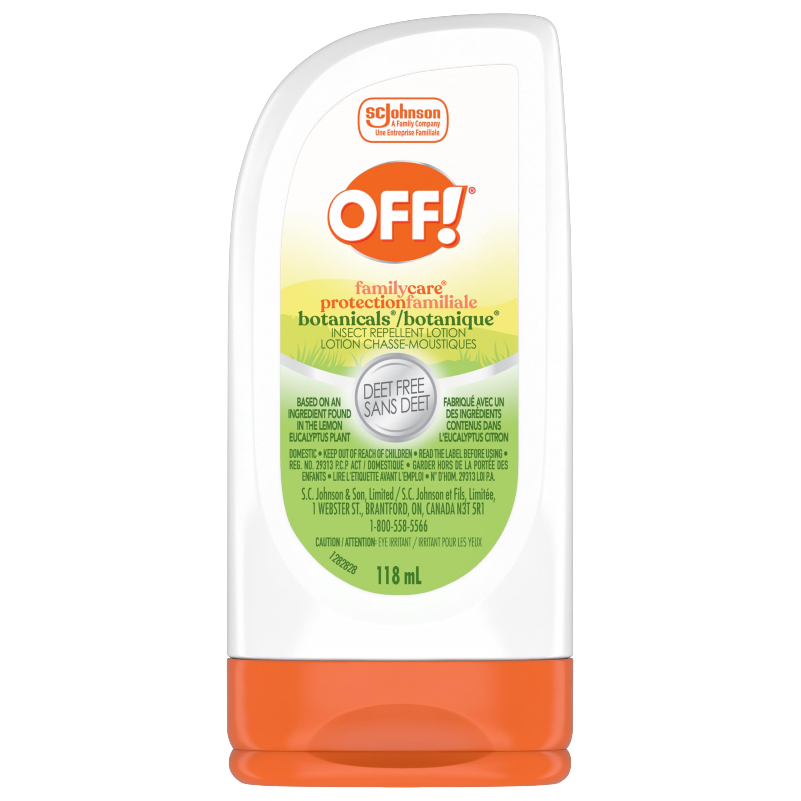OFF! Botanicals DEET-Free Mosquito Repellent Lotion, Plant-Based, 118mL | Plant-
