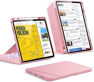 ESR iPad Air 13 Inch Case Cover M4/M3/M2 with Stylus Holder, Pink
