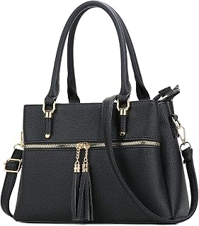 KKXIU Women Purses and Handbags, PU Leather Top Handle Satchel Bag