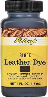 Fiebing's Leather Dye (4 Fl Oz, Mahogany) - Alcohol-Based, Penetrating, Permanent Dye for Shoes, Boots, Belts, Bags, Furniture - Includes Wool Dauber Applicator - Recolor &amp; Restore Leathercraft