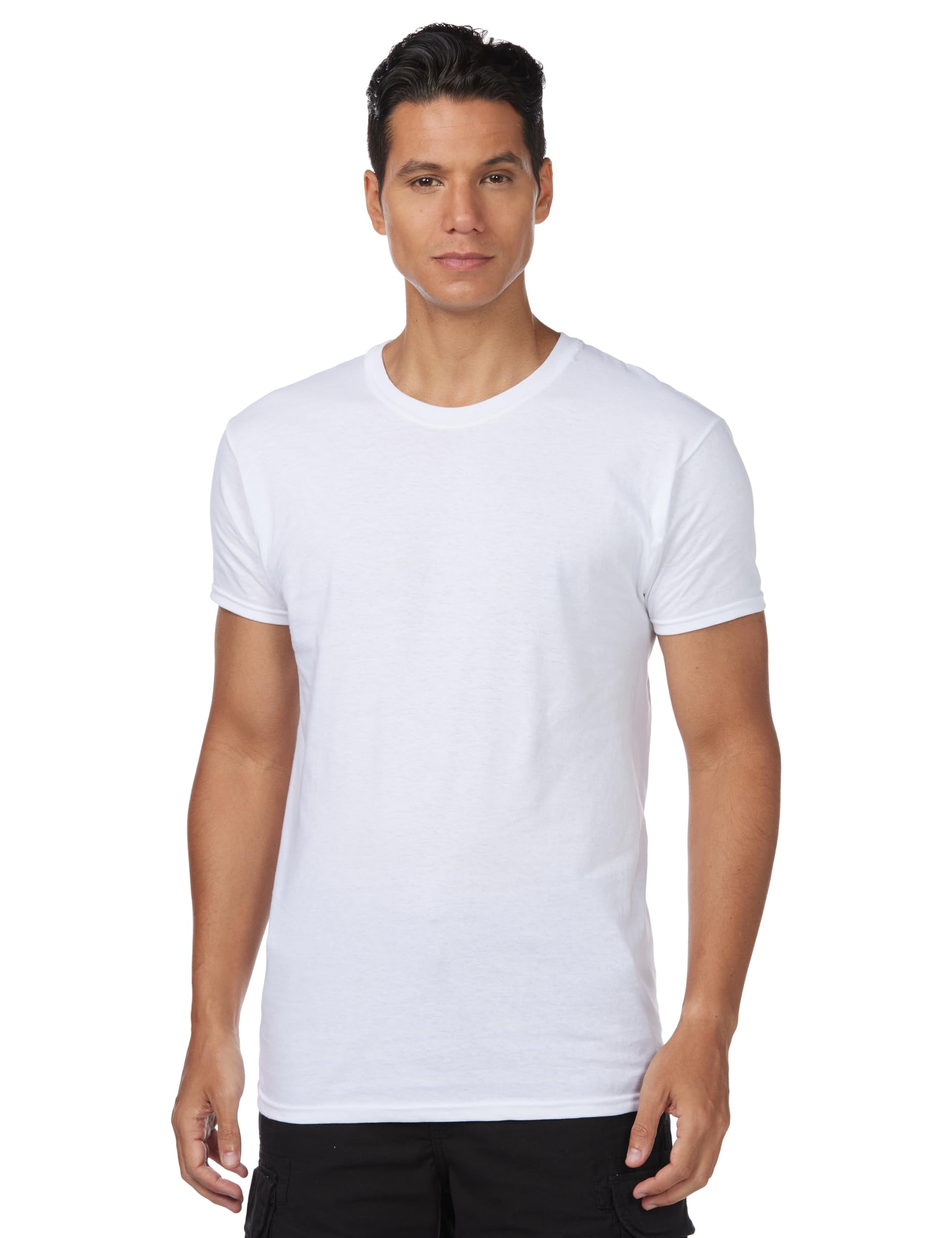 Hanes Men's Tagless Cotton Crew Undershirt – Multiple Packs and Colors