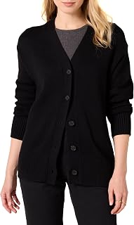 Amazon Essentials Womens V-Neck Midweight Relaxed-Fit Cardigan Sweater
