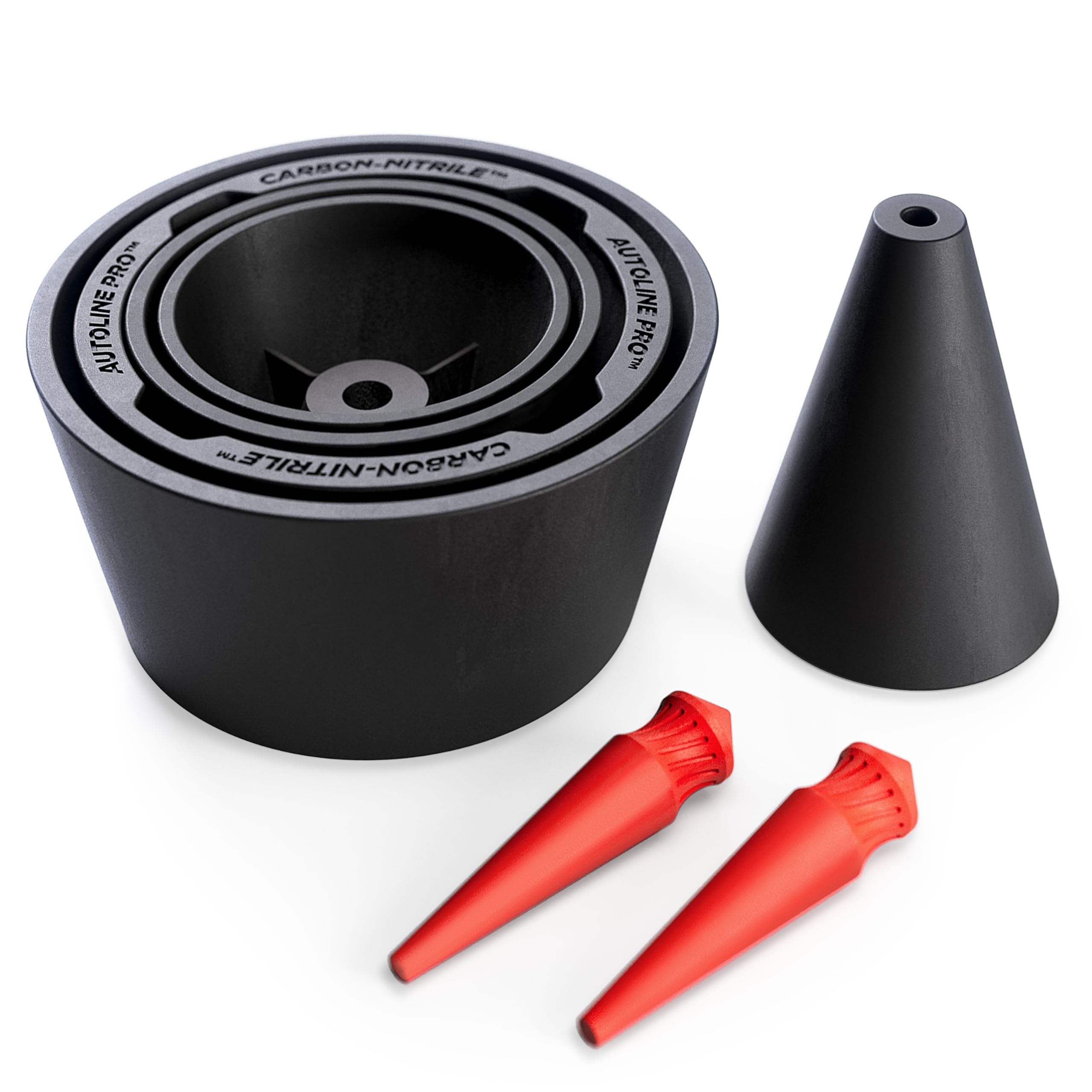 AutoLine Pro Premium Cone and Plugs 2-in-1 Adapters | for Automotive Smoke Machi