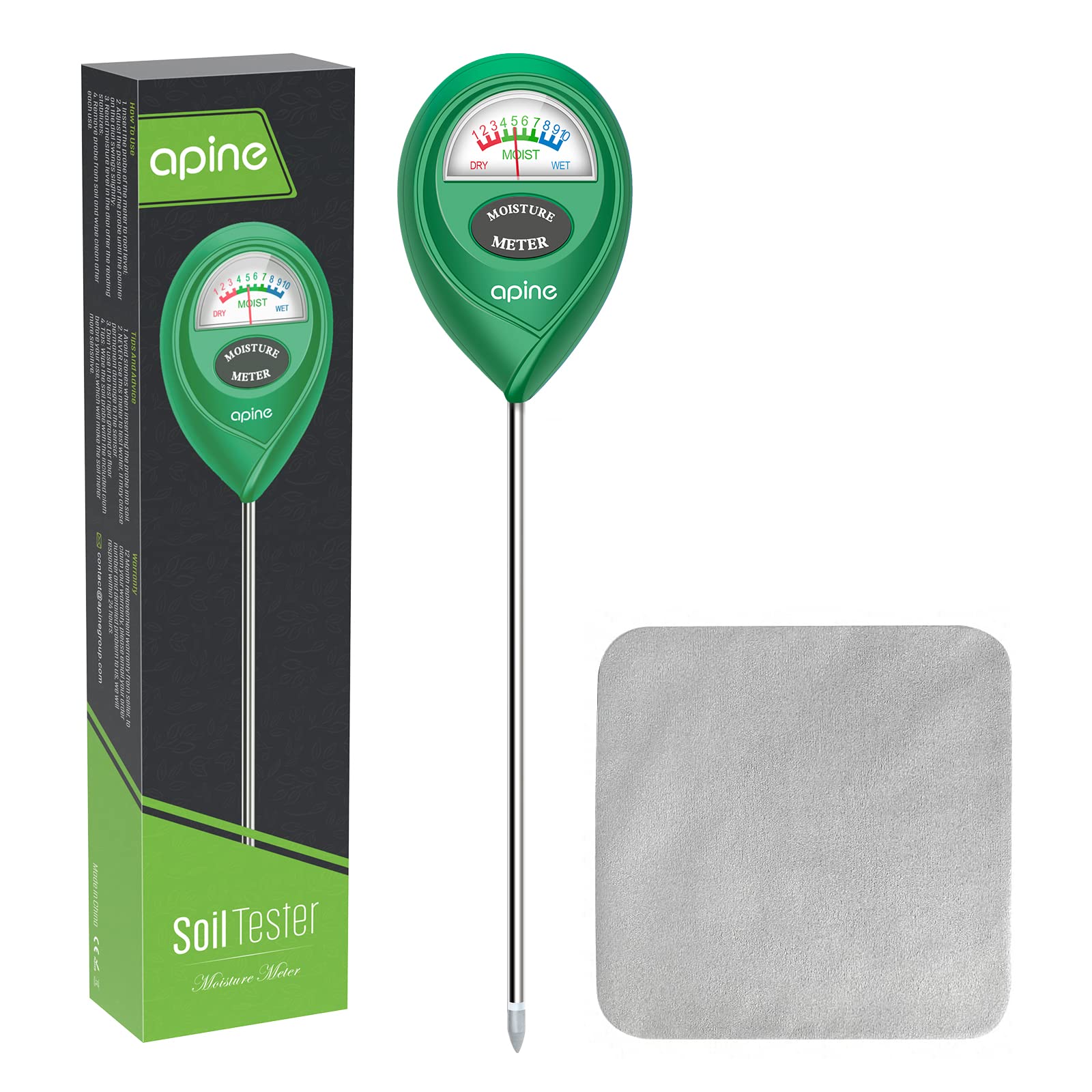 apine Soil Moisture Meter,Plants Moisture Meter,Plant Water Meter for Indoor/Out
