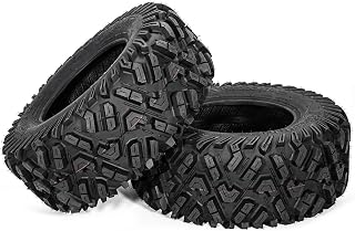 FORERUNNER 25x10-12 ATV Tires,All Terrain TRS (Pack of 2, Tubeless) | FORERUNNER 6PR 25x10-12 ATV UTV Trail Mud Sand Off-Road Tires