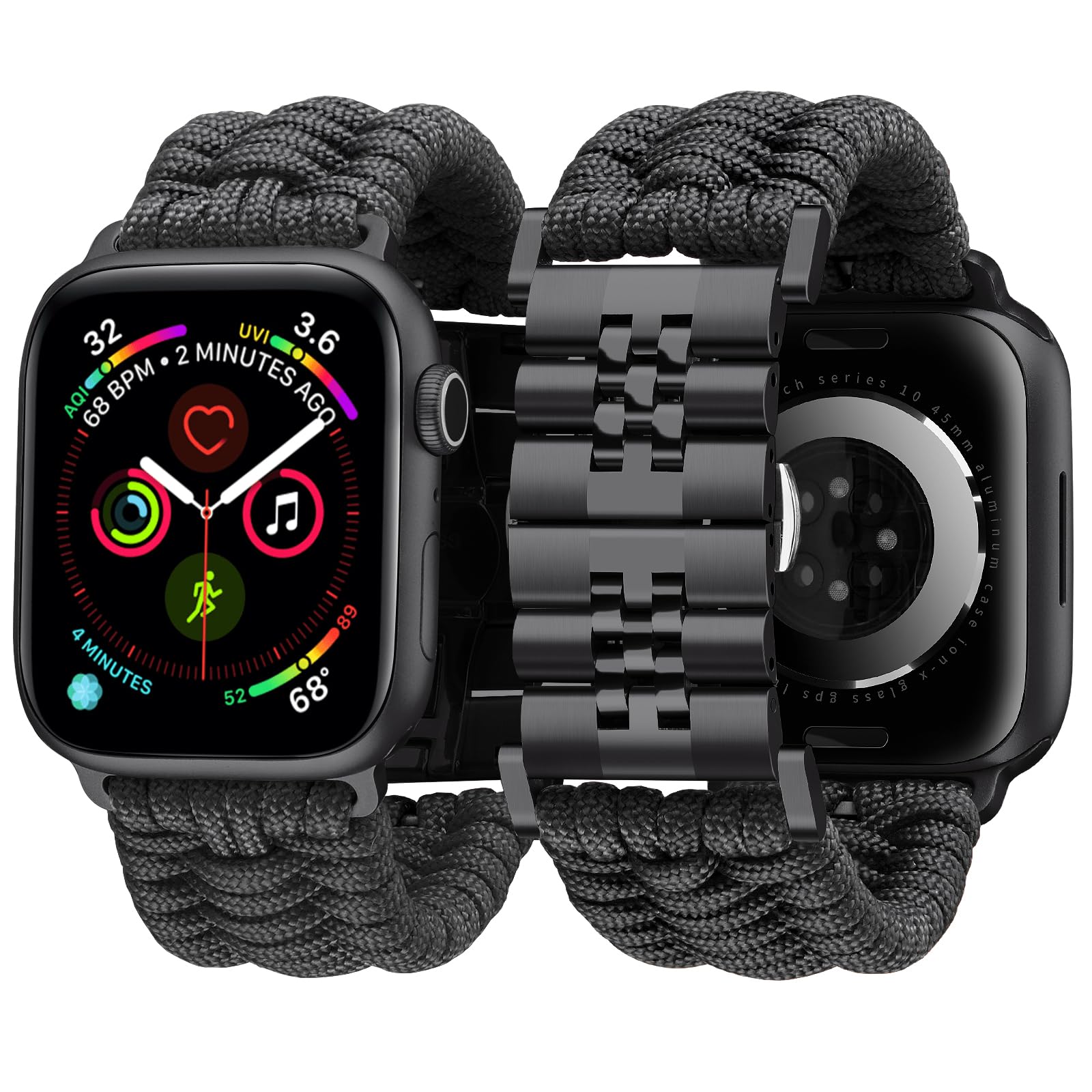 BINLUN Band Compatible with Apple Watch 49mm 46mm 45mm 44mm 42mm 41mm 40mm 38mm 