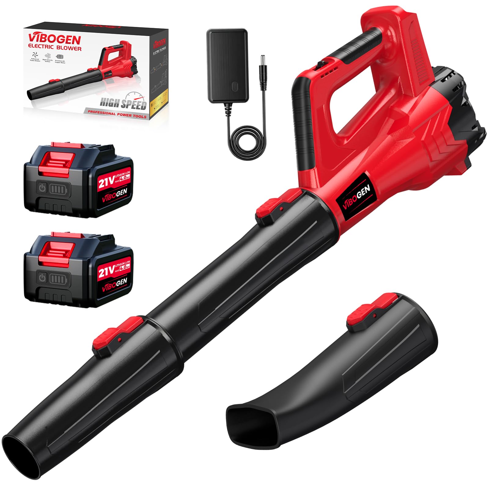 Electric Leaf Blower Cordless with Battery and Charger for Lawn Care Small | Por