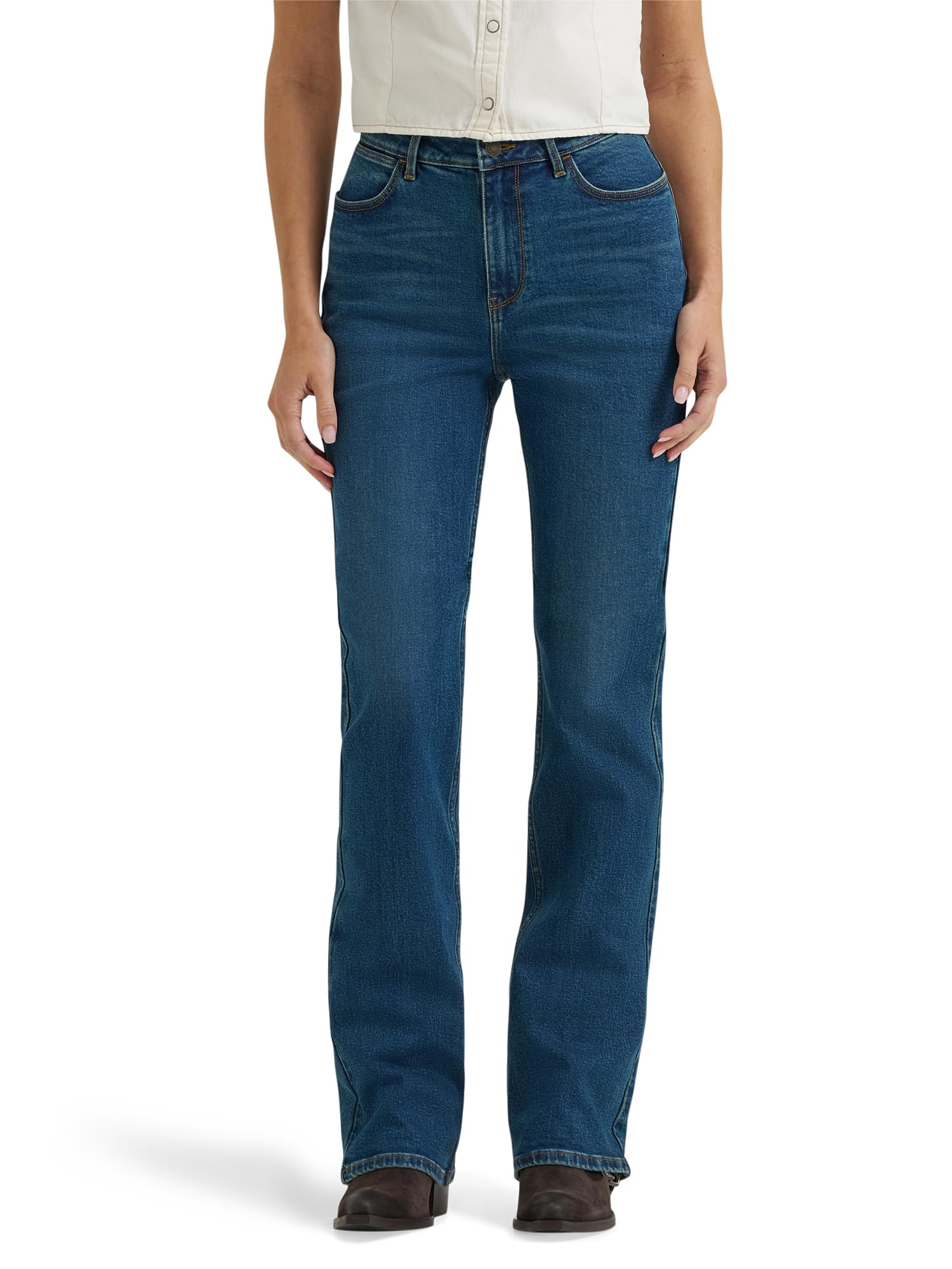 Wrangler Women's High Rise Bold Boot Jean