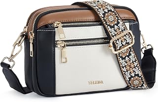 Telena Crossbody Purse for Women Small Crossbody Bags Trendy Vegan Leather Shoulder Handbags with Adjustable Strap
