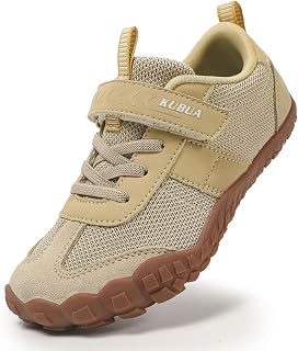 KUBUA Kids Barefoot Shoes Boys Girls Wide Toe Box Zero Drop Sneakers