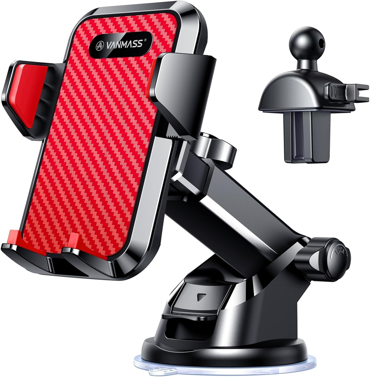 VANMASS Top Car Phone Holder 2026 [85+ lbs Strongest Suction & True Military-Gra
