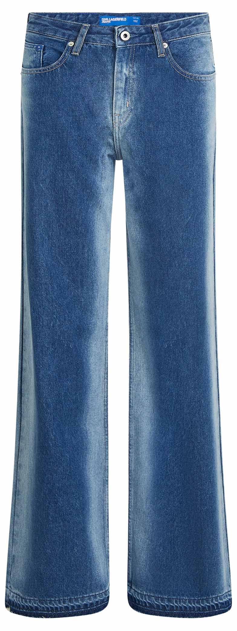 Karl Lagerfeld Women's Mid Rise Relaxed Denim Jeans
