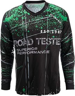 JPOJPO Men's Cycling Jersey MTB Downhill Shirt Long Sleeve Motorcycle Breathable S-4XL