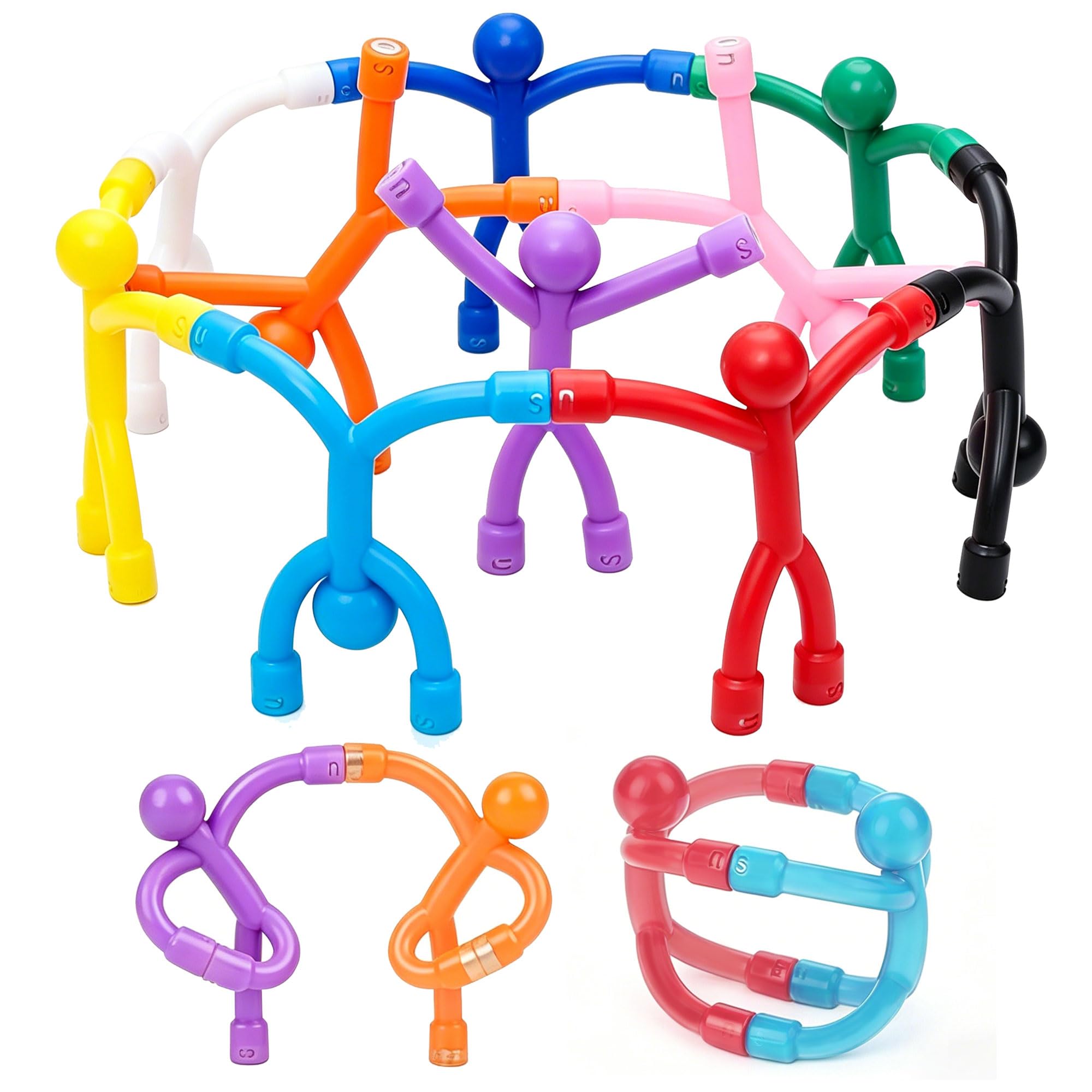 Magnetic Fidget Travel Toys for Kids Age 3-8 Year Old, 12Pcs Magnet Figures | Fu