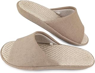 YAKIDA Indoor Lightweight Hemp Washable Slippers, "Natural Jute x Japanese Style", Breathable, Ergonomic, Men's, Women's, Silent, Anti-Slip, Summer, Low Rebound