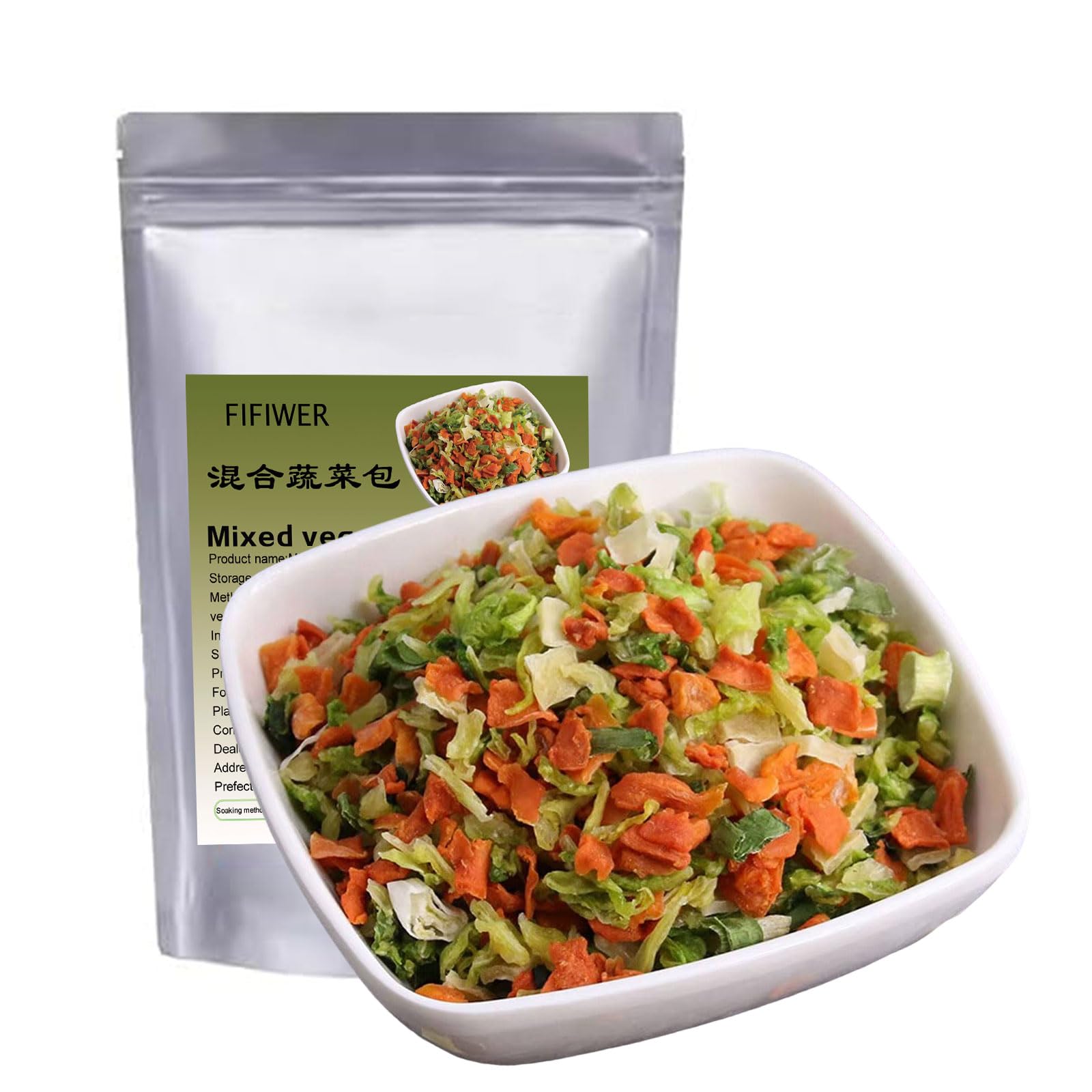 Vegetable Soup Blend 320g ，Dehydrated Vegetables for Ramen Noodles | Mixed Dried