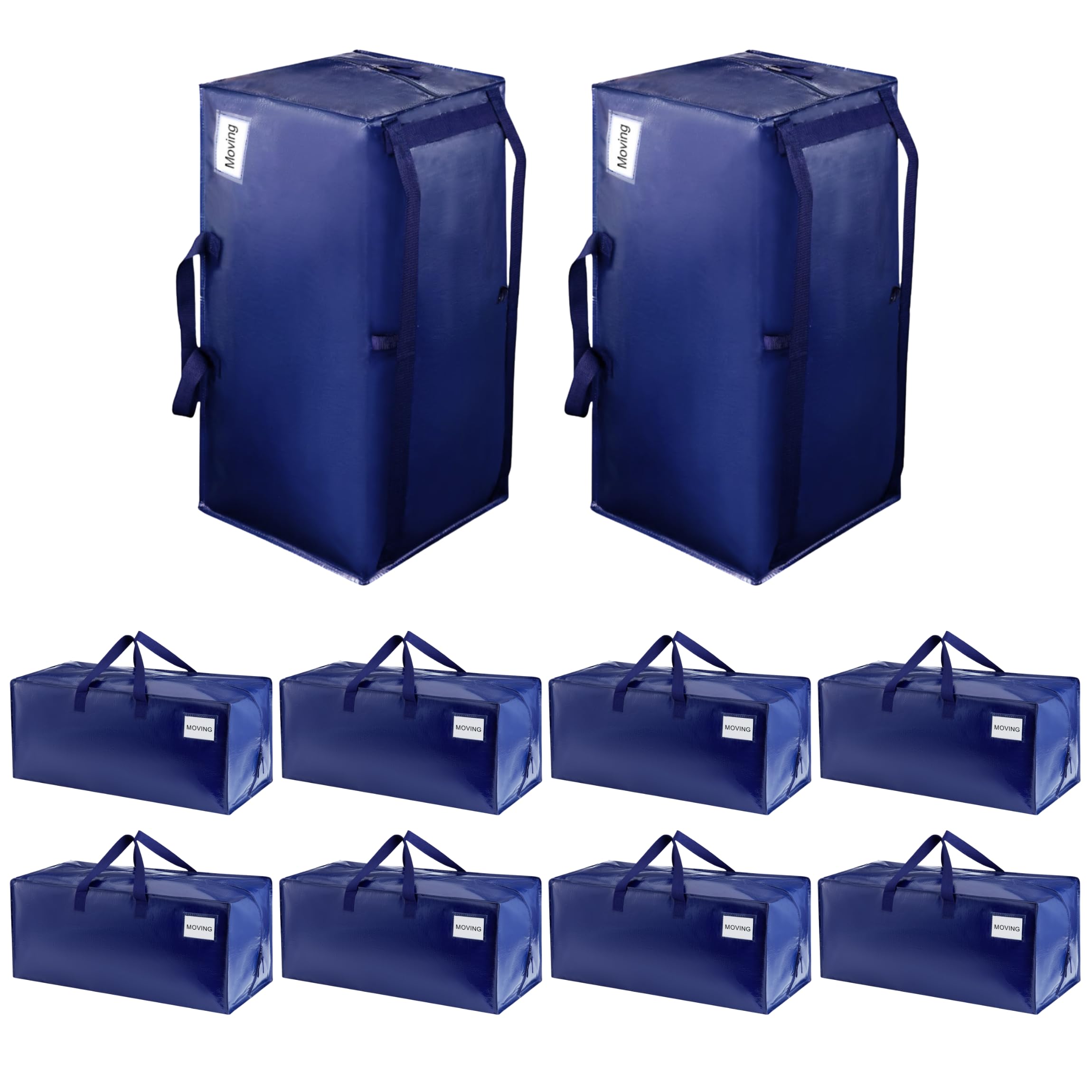VENO Heavy Duty Moving Bags with Backpack Straps, Cloth Storage Tote Bag Contain