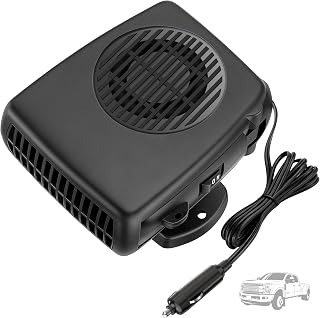 Blytra 200W 12V Portable Car Heater for Winter, Dual Heating and Cooling Auto Fan, Rapid Windshield Defroster and Defogger with 360° Rotatable Airflow, Compact Design for Vehicle Comfort,1