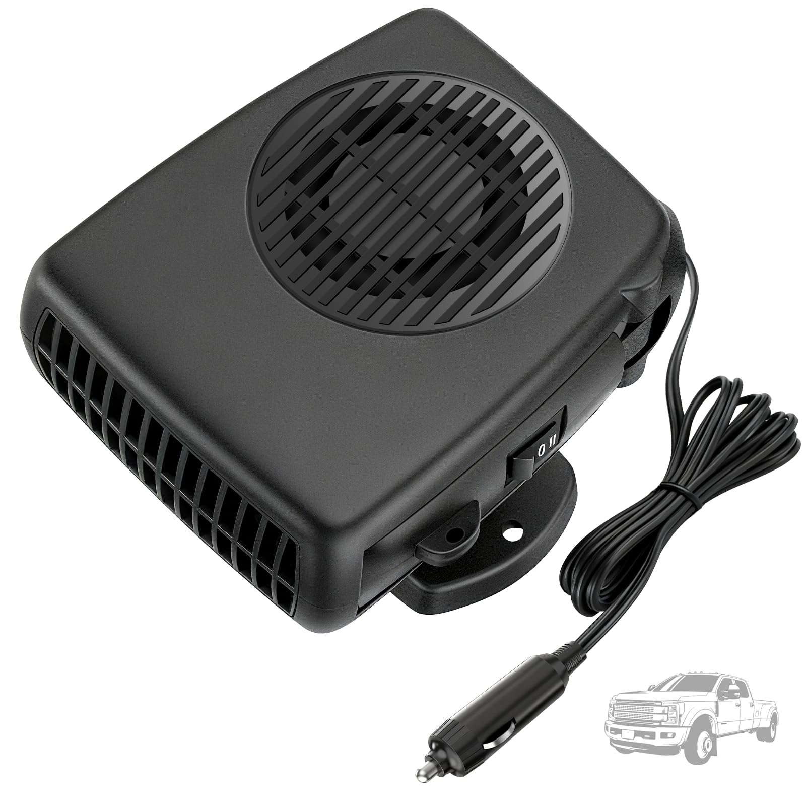 Blytra 200W 12V Portable Car Heater for Winter, Dual Heating and Cooling Auto Fa