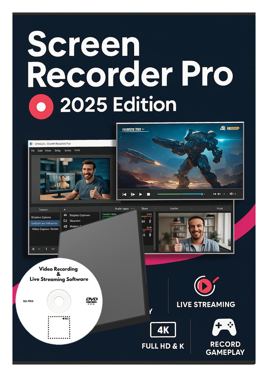 Screen Recorder Pro 2025 Edition – Full HD & 4K Capture - Game, Webcam & Desktop