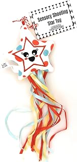 Baby Sensory Star Toy with Rattle & Ribbons, Multi-Sensory Montessori Inspired Baby Toy, High Contrast Sensory Toy for Newborns & Infants, Baby Shower Gift, Multi-Coloured