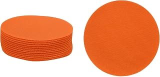 Carpet Markers 24 Pack, 4 Inch Round Floor Dots for Classroom Mats, Preschool Teacher Supplies, Flexible Seats, Orange
