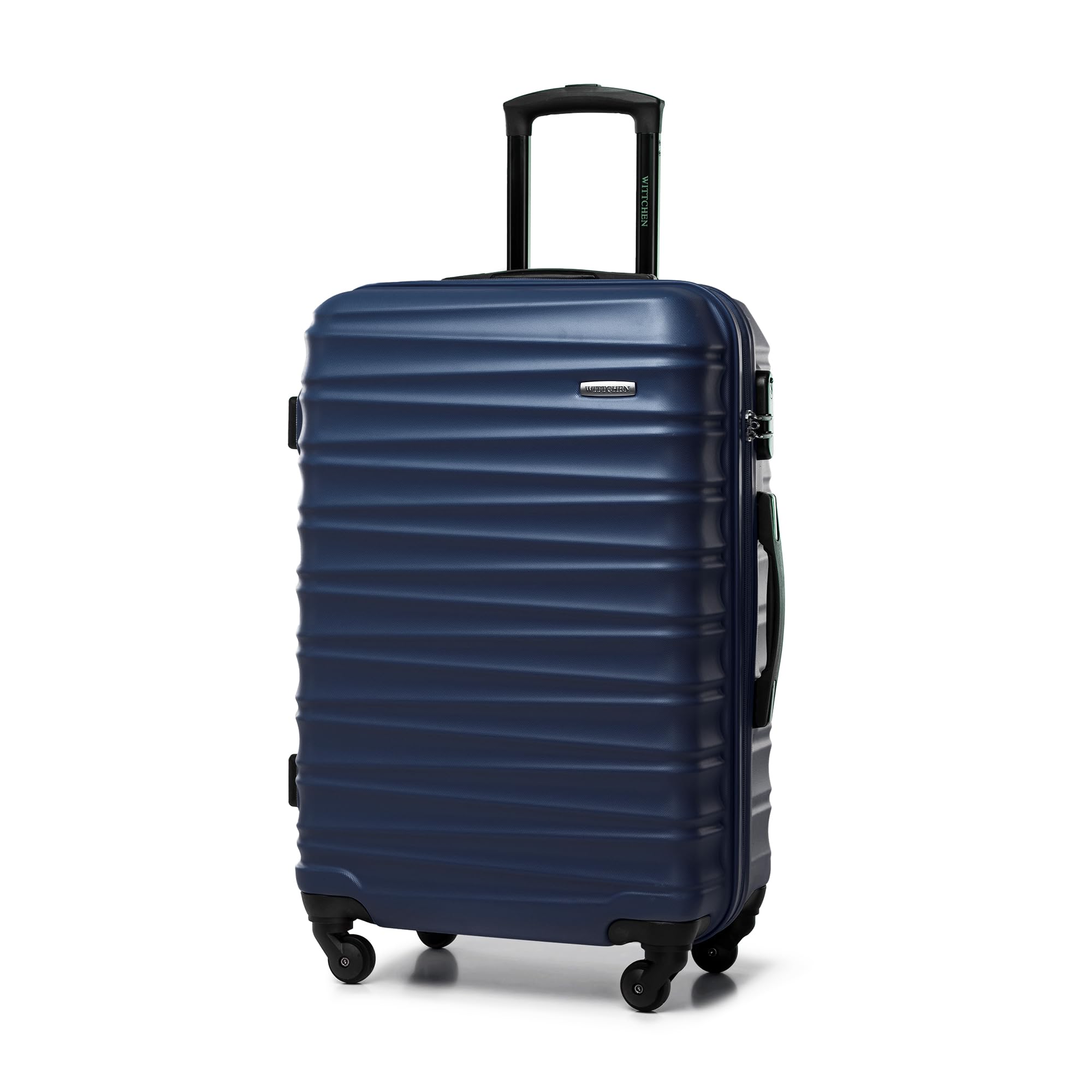 WITTCHEN Sturdy Hand Luggage Trolley case Travel case Navy Blue ABS Hard Shell T