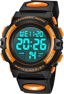 Kids Watch,Boys Watch for 3-15 Year Old Boys,Digital Sport Outdoor Multifunctional Chronograph LED 50 M Waterproof Alarm Calendar Analog Watch for Children with Silicone Band,Kids Gift