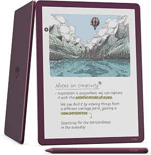 Amazon Kindle Scribe Colorsoft 64GB (newest model) — 11” paper-like color display — Write in notebooks, docs, and books. Read in any light. Pen included - Fig